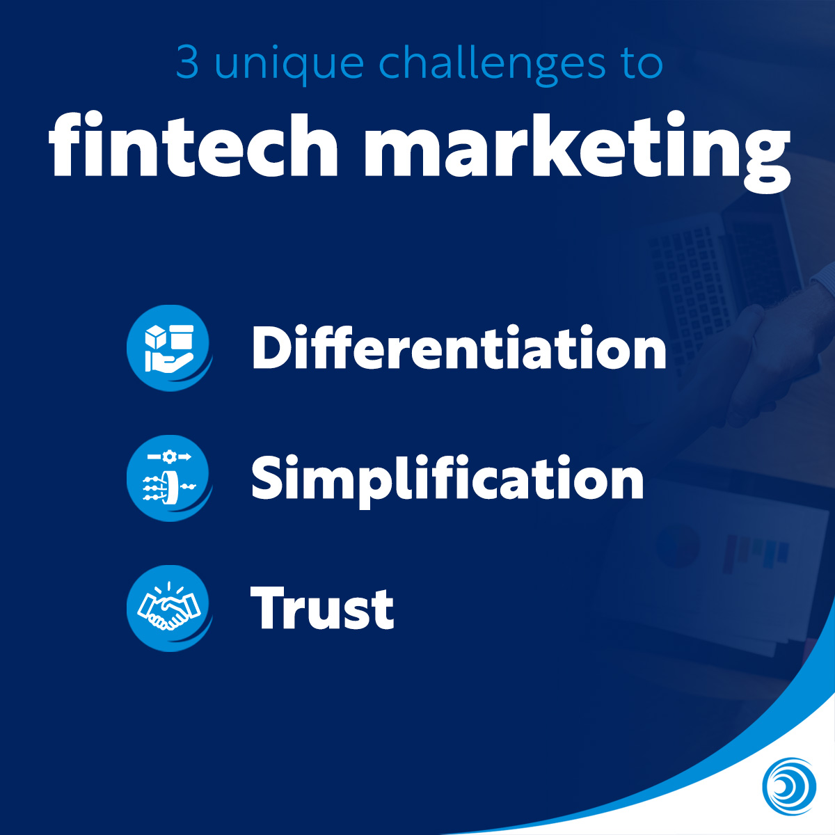 3 unique challenges to fintech marketing Blog Template Infographic 2
