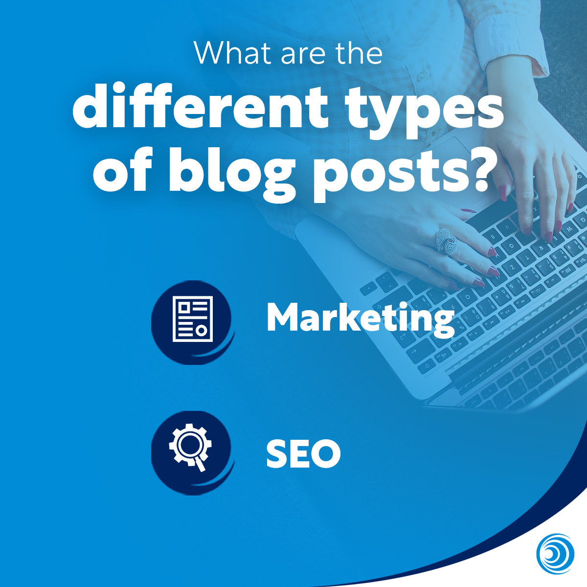 bullet points for what are the different types of blog post