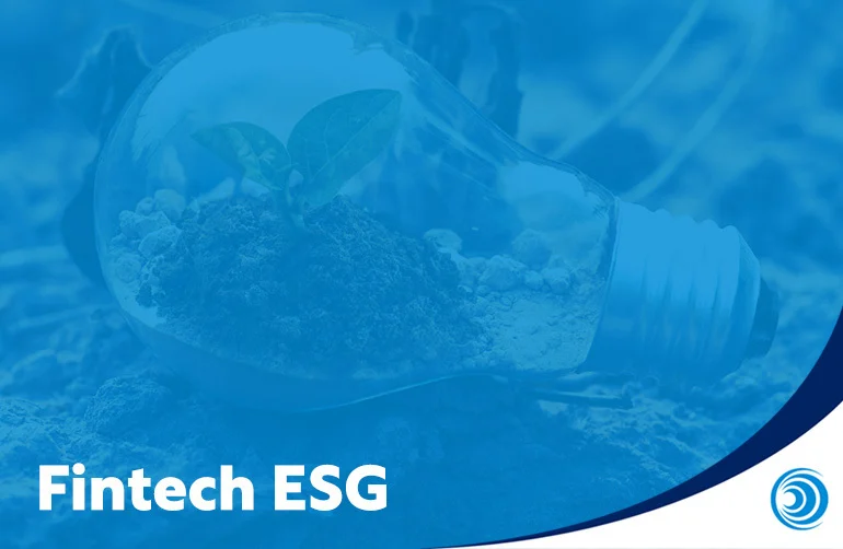 Image of a lightbulb containing soil and a growing plant, representing fintech ESG and sustainable innovation in financial services.